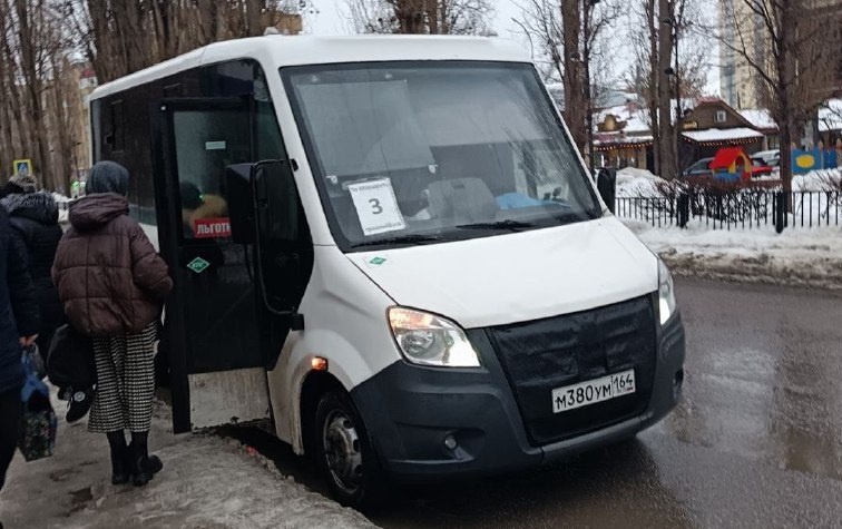 В Саратове троллейбусы №3 временно заменили дублирующими маршрутками